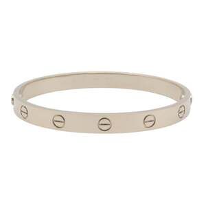 Cartier Love Bracelet, 18K White Gold, for Men and Women, Silver